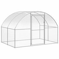 VidaXL Kippenren 3x2x2 m gegalvaniseerd staal - thumbnail