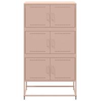 Dressoir 68,5x38,5x123,5 cm staal roze - thumbnail