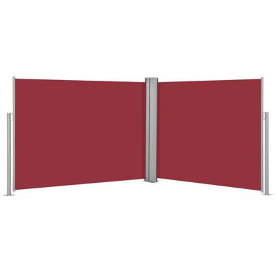 VidaXL Windscherm uittrekbaar 140x1000 cm rood VidaXL Windscherm uittrekbaar 140x1000 cm rood
