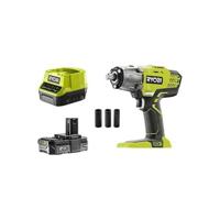 RYOBI 18 Volt 1 x 2,0 Ah Nutrunner + 3 stopcontacten - thumbnail