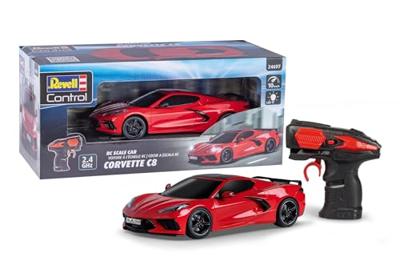 Revell rc bestuurbare auto - corvette c8 1:24