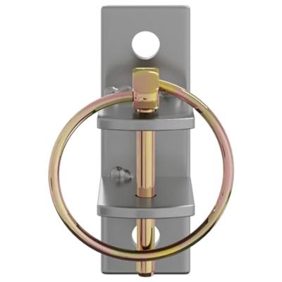 VidaXL Emmerhaken 3 st wandmontage staal zilverkleurig en bruin