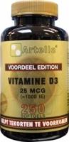Artelle Vitamine D3 25mcg 250Capsules - thumbnail