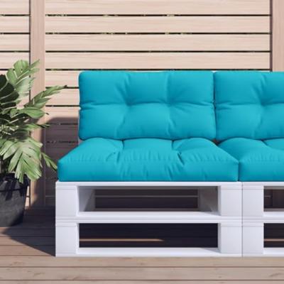 VidaXL Palletkussens 2 st stof turquoise VidaXL Palletkussens 2 st stof turquoise