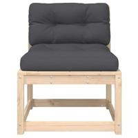 Tuinbanken met kussens 2 st massief grenenhout - thumbnail