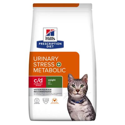 Hill&apos;s Prescription Diet C/D Multicare Stress + Metabolic kattenvoer met Kip 8kg zak