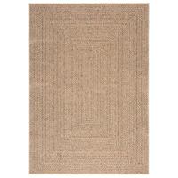 VidaXL Vloerkleed zizur binnen en buiten 140x200 cm jute look - thumbnail