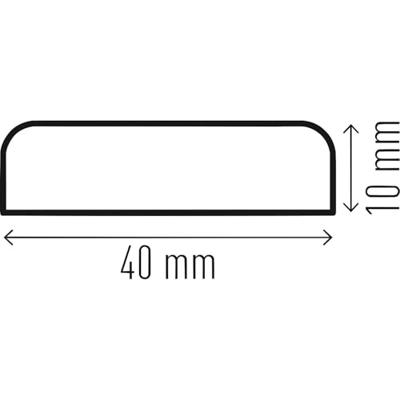 Durable 1107130 Beschermprofiel Zwart, Geel (l x b x h) 1000 x 40 x 10 mm