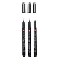 Sakura pigma micron black edition set en gratis etui, 3st - thumbnail