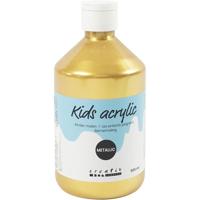 A-color Acrylverf metallic, metallic, goud, 500 ml/ 1 fles - thumbnail