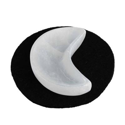 Edelsteen Seleniet Maan Oplaadsteen Schaal 10 cm Edelsteen Seleniet Maan Oplaadsteen Schaal 10 cm