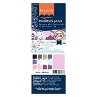 Florence • cardstock papier 216g glad 11,4x30,5cm winter 60x - thumbnail