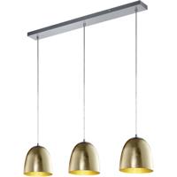 LED Hanglamp - Hangverlichting - Trion Onutia - E14 Fitting - 3-lichts - Rechthoek - Mat Goud - Aluminium - thumbnail