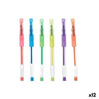 Set Balpennen Pincello Geel Blauw Groen Multicolour Oranje Roze Paars (12 Stuks) - thumbnail