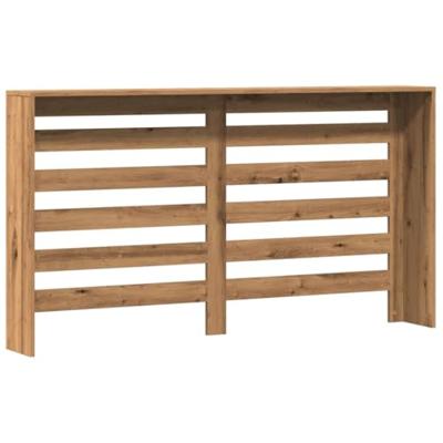 Radiatorombouw 149x20x82 cm bewerkt hout artisanaal eikenkleur