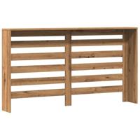 Radiatorombouw 149x20x82 cm bewerkt hout artisanaal eikenkleur - thumbnail