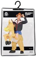 Opblaasbare cowboy paard - thumbnail