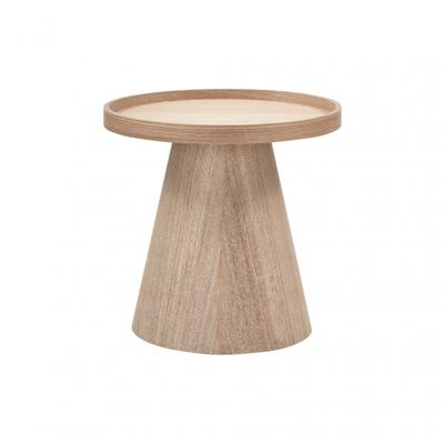 WOOOD Ronde Bijzettafel 'Maud' 39cm, kleur Naturel WOOOD Ronde Bijzettafel 'Maud' 39cm, kleur Naturel