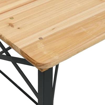 3-delige Biertafelset inklapbaar massief vurenhout 3-delige Biertafelset inklapbaar massief vurenhout