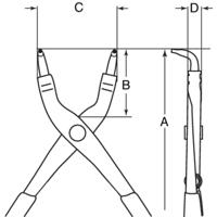 Bahco binnenborgringtang 180 mm | 2890-180 - thumbnail