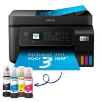 Epson EcoTank ET-4800 Multifunctionele printer Inkjet Kleur A4 Printen, scannen, kopiëren, faxen ADF, Duplex, LAN, USB, WiFi, Inktbijvulsysteem - thumbnail