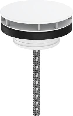 Hansgrohe afvoergarnituur niet afsluitbaar, voor wastafels, mat wit Hansgrohe afvoergarnituur niet afsluitbaar, voor wastafels, mat wit