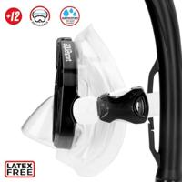 Duikbril met Snorkel en Zwemvliezen AquaSport Zwart Volwassenen (2 Stuks) - thumbnail