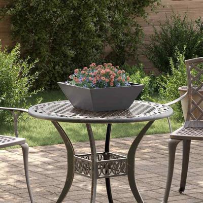 Tuin Kom Plantenbak 5 pcs Zwart 40 x 40 x 15 cm Staal
