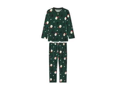 lupilu Velours kinder kerstpyjama (Groen, 122/128)