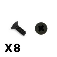 FTX - Outback Countersunk Screw M3*8 (8) (FTX8224) - thumbnail