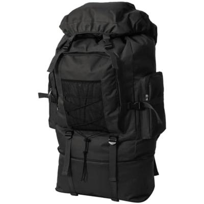 VidaXL Rugzak legerstijl 65 l zwart