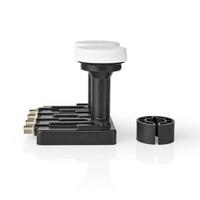 Nedis LNB | Quad Monoblock 6° | Zwart | 1 stuks - SLNBQDM60BK SLNBQDM60BK - thumbnail