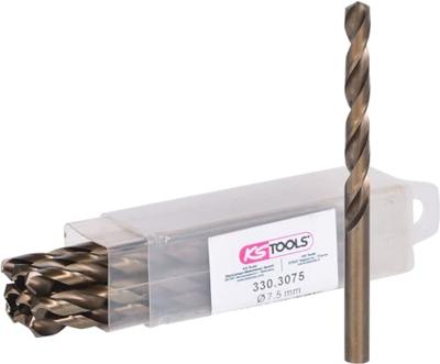 KS Tools 3303075 HSS-G-Co 5 Metaal-spiraalboorset 7.5 mm 10 stuk(s)