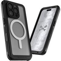 Ghostek Nautical Waterproof MagSafe Case + Belt Swivel Holster Apple iPhone 16 Pro Clear - thumbnail