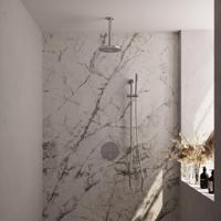 Brauer Chrome Carving Thermostatische Regendoucheset Inbouw - Hoofddouche 20 cm - 3 Weg - Handdouche Rond - Doucheslang - Geintegreerde Glijstang - Chroom - thumbnail