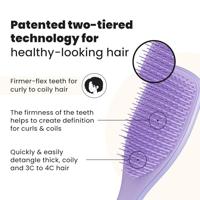 Tangle Teezer Ultimate Detangler Naturally Curly Purple Passion 1 St - thumbnail