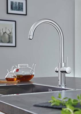 Grohe Red 3-in-1 kokendwaterkraan met C-uitloop en combi boiler chroom
