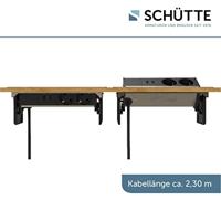 Schutte E2 inschuifbare stekkerdoos | 2-voudig stopcontact en 2 x USB 3074 - thumbnail