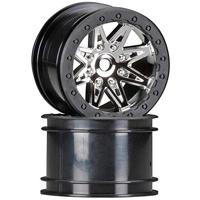 2.2 Raceline Renegade Wheels - 41mm Wide (Chrome/Black) (2pcs) (AX08137) - thumbnail