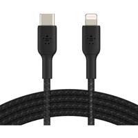 Belkin BOOSTCHARGE gevlochten USB-C naar Lightning kabel - thumbnail