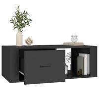 Salontafel 100x50,5x35 cm bewerkt hout zwart - thumbnail