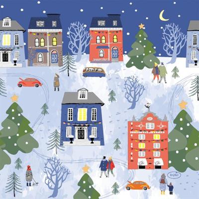 Duni servetten winter wonder 33x33 cm Duni servetten winter wonder 33x33 cm