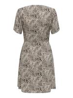 Only Onlevida S/s Short Dress Wvn Noos Zomerjurkjes Pumice Stone Alma Heart Leo - thumbnail