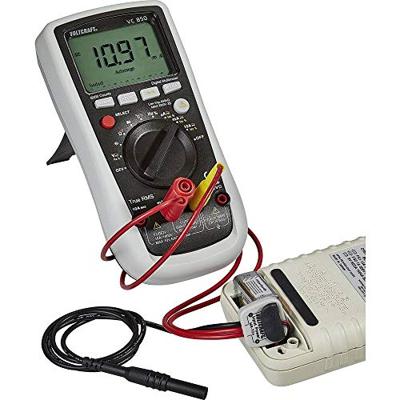 VOLTCRAFT MB-704 Meetadapter - 9 V batterij (blok) aansluiting Recht Zwart, Rood