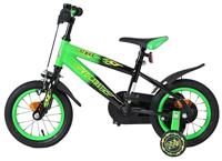 Volare Strike kinderfiets - 12 inch - zwart/groen - thumbnail