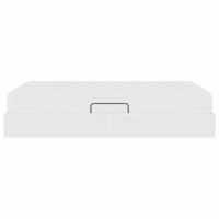 Opbergbed met matras met matras Wit 120 x 200 cm Nep Leer - thumbnail
