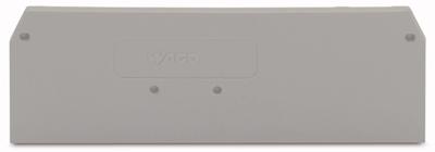 WAGO 281-334 Afsluit- en scheidingsplaat Grijs 100 stuk(s)