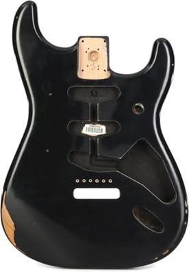 Fender Road Worn 50's Stratocaster SSS Alder Body Black losse elzenhouten solid body voor elektrische gitaar Fender Road Worn 50's Stratocaster SSS Alder Body Black losse elzenhouten solid body voor elektrische gitaar