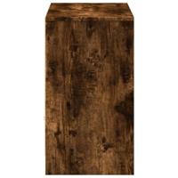 Tv-meubel met LED 91x34x61 cm bewerkt hout gerookt eikenkleur - thumbnail