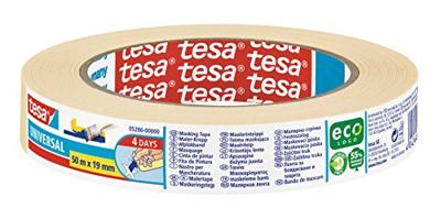 Afplaktape tesa economy 50mx19mm geel | 16 stuks